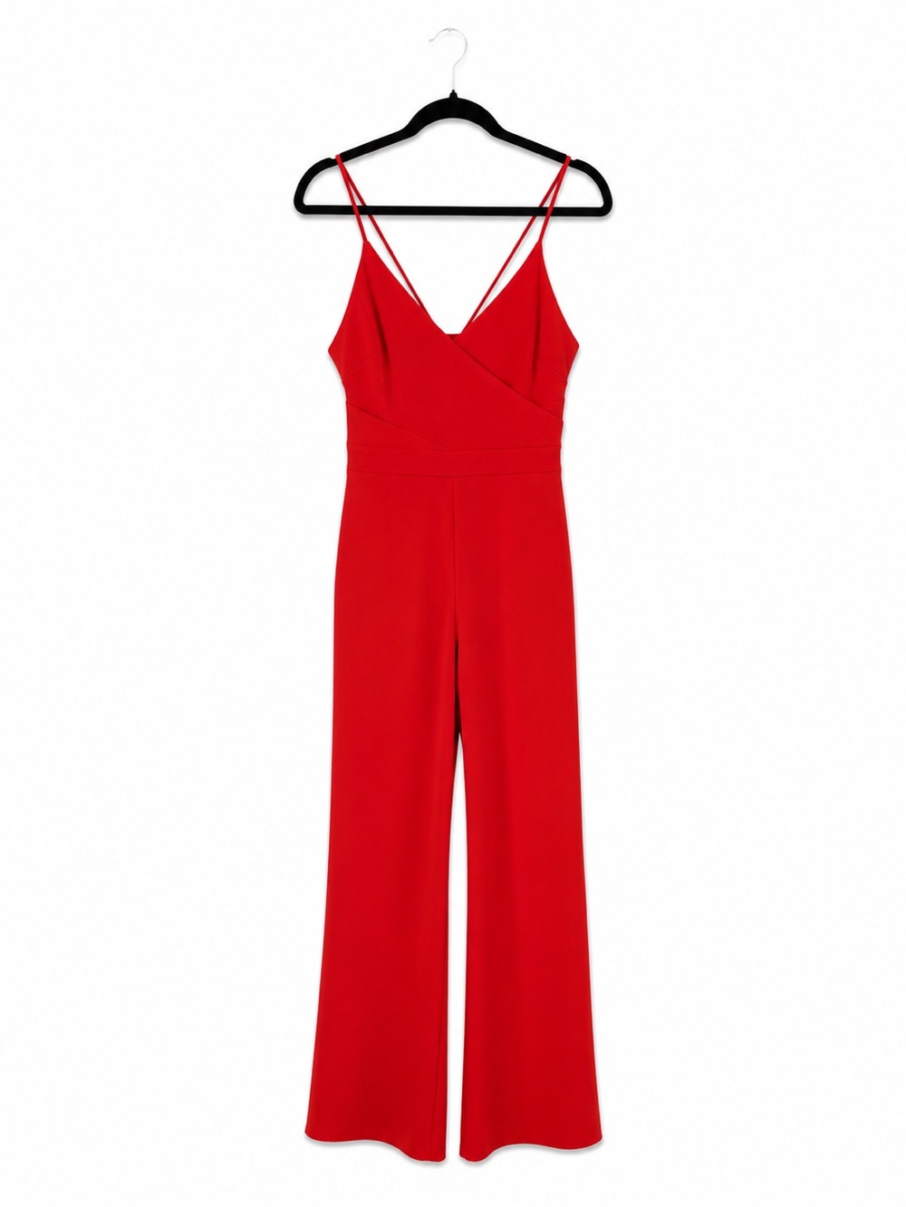 LIKELY Red Strappy Wide Leg Jumpsuit Size 3